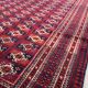 Antique traditional turkoman rug oriental hand made rug 184x124cm