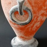 Vase amphore en pâte de verre scavo