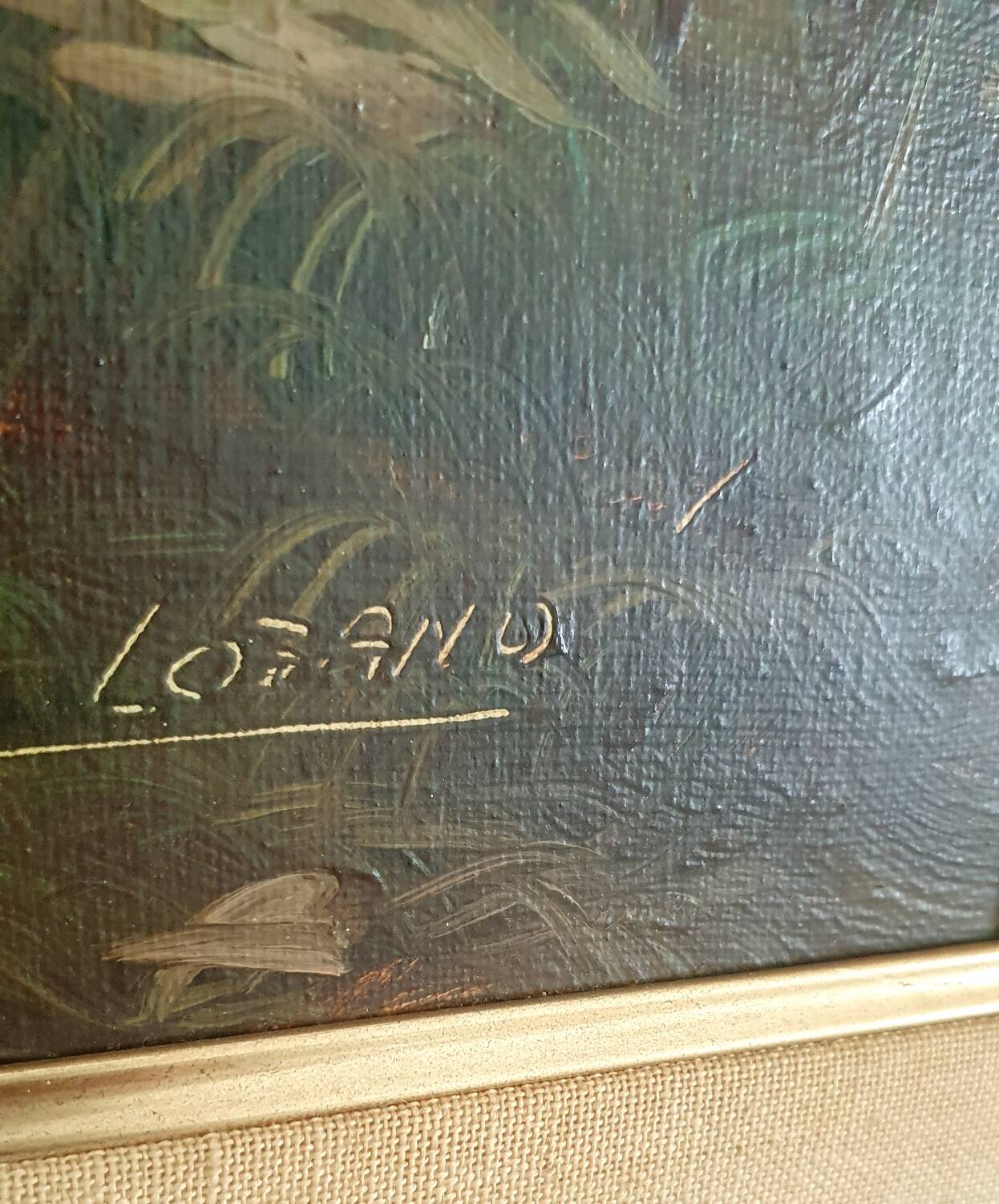 Large oil on canvas - Savoy landscape