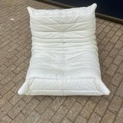 100% authentic Ligne Roset Togo 1-seater light beige leather '87