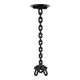Grand brutalist chandelier in iron chain, 1960s