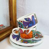 Pair of Acapulco tea cups