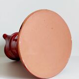 Handcrafted glazed terracotta pitcher