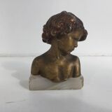 Bronze child bust of Jean Marie Camus