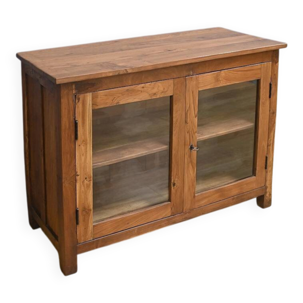 Vitrine en Teck massif, Inde – Début XXe