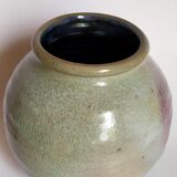 Ball vase in enamel sandstone cracked inside Indigo