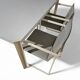 4 x Pierre Mazairac & Karel Boonzaaijer, Hennie de Jong int, grey fabric, white steel, 1970s