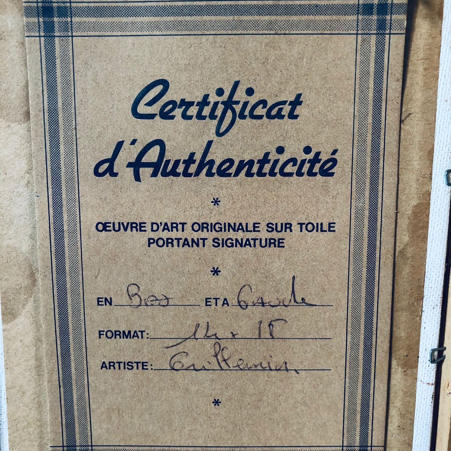 Signed painting on canvas, bouquet of flowers