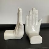 Pair of Ceramic Handends 70s-80s