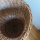 Wicker laundry basket