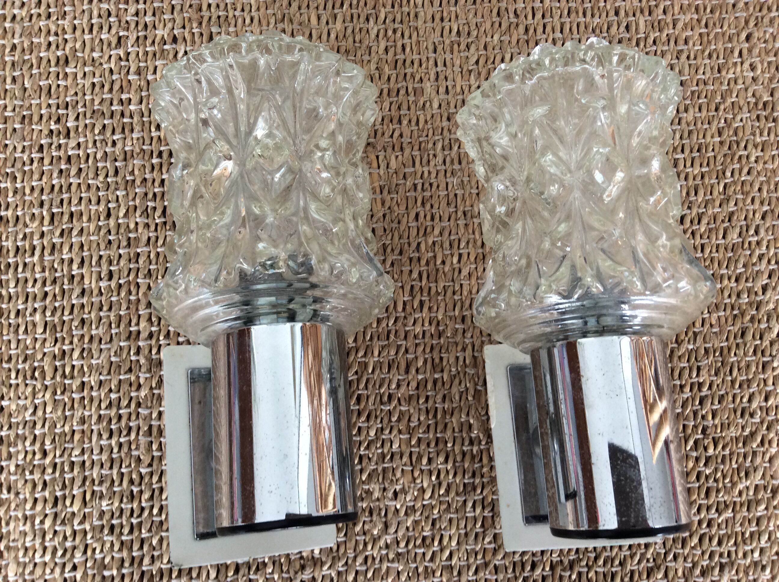 Pair of vintage wall lamps