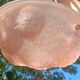 Art Deco suspension from the 1930s in moulded pink glass.