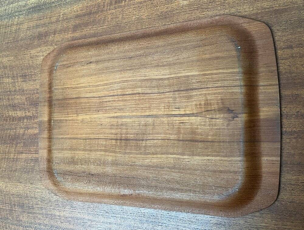 Scandinavian teak plateau from the mid-century, 1960s.