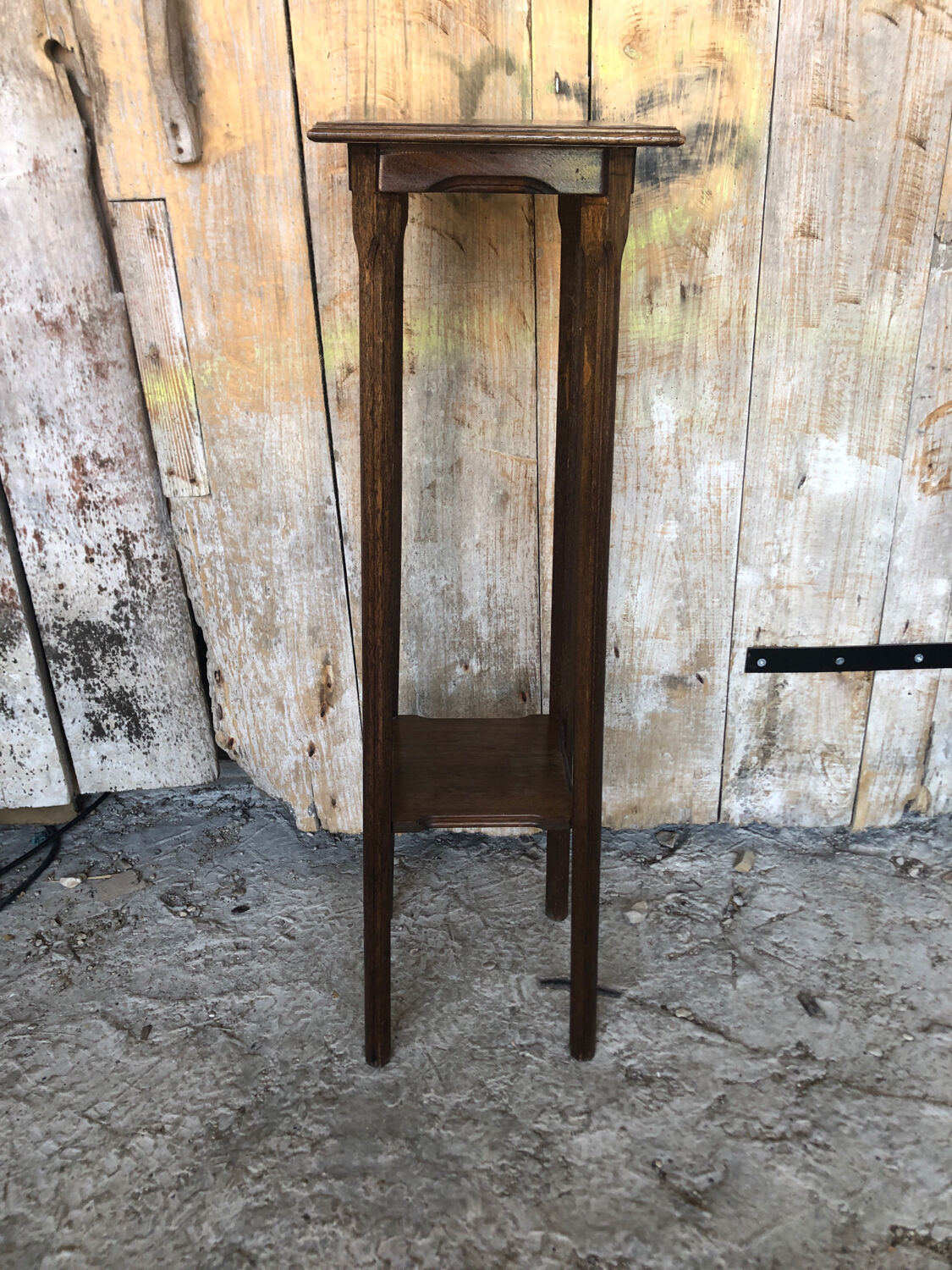 Sellette porte pot bois vintage