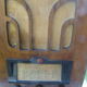 Radio set cabinetry vintage wood