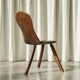 Tripod accent chair Wabi Sabi, hand-carved, 19th century.