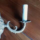 Set of 2 bronze wall chandeliers 1 fire