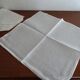6 old monogrammed G cotton napkins