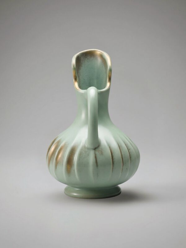 Vase en céramique B. Letalle Saint-Clément – modèle 9002 – vert céladon