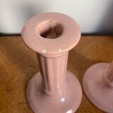 Pair of porcelain candlesticks