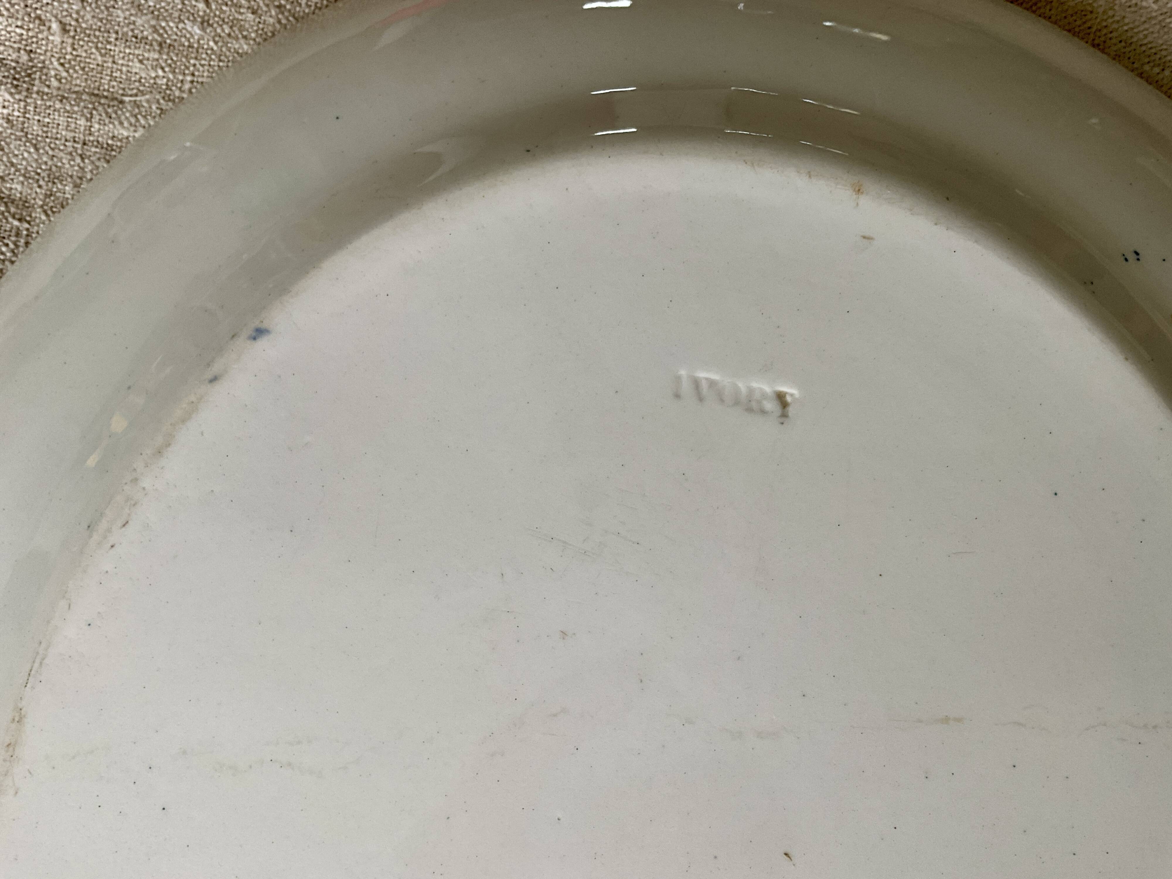 Large oval ironstone dish, Keeling earthenware, “Victoria” model