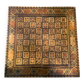 Ancient backgammon in marquetry