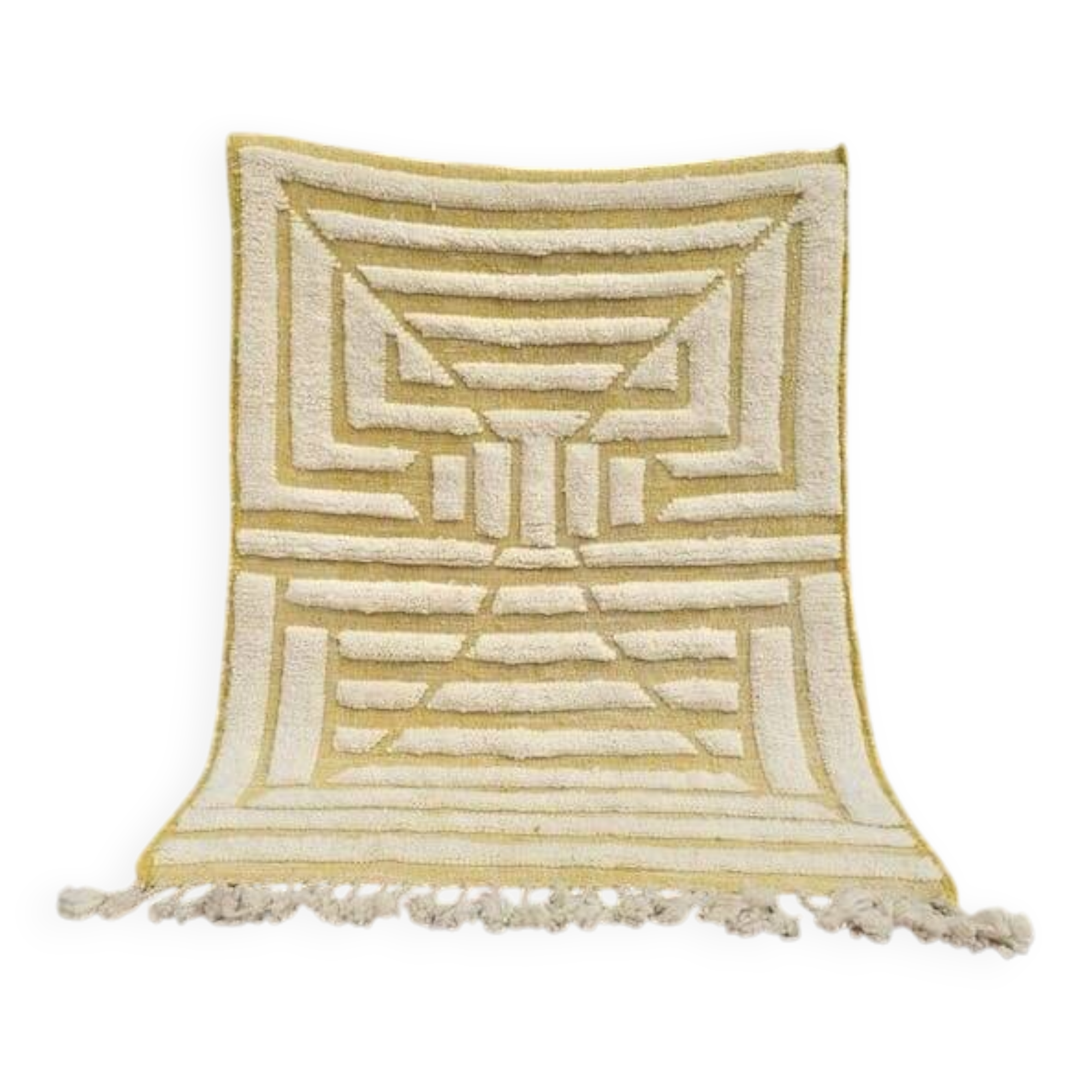 Handmade traditional Moroccan wool Berber rug 150 x 250 cm