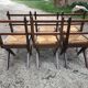 Suite of 6 wooden chairs  1940/1950