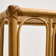 Nest of bamboo and rattan tables, set of 3.
