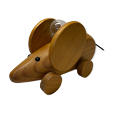 Lampe enfant souris bois