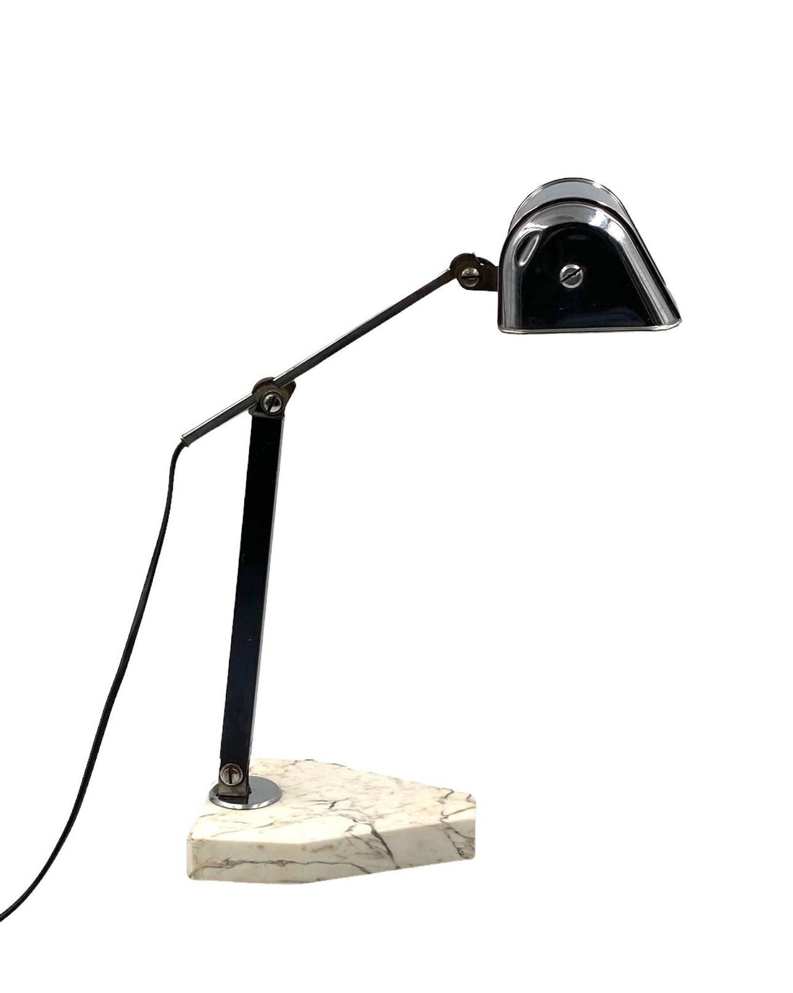 Lampe de bureau Art Déco, Fare France, vers 1930