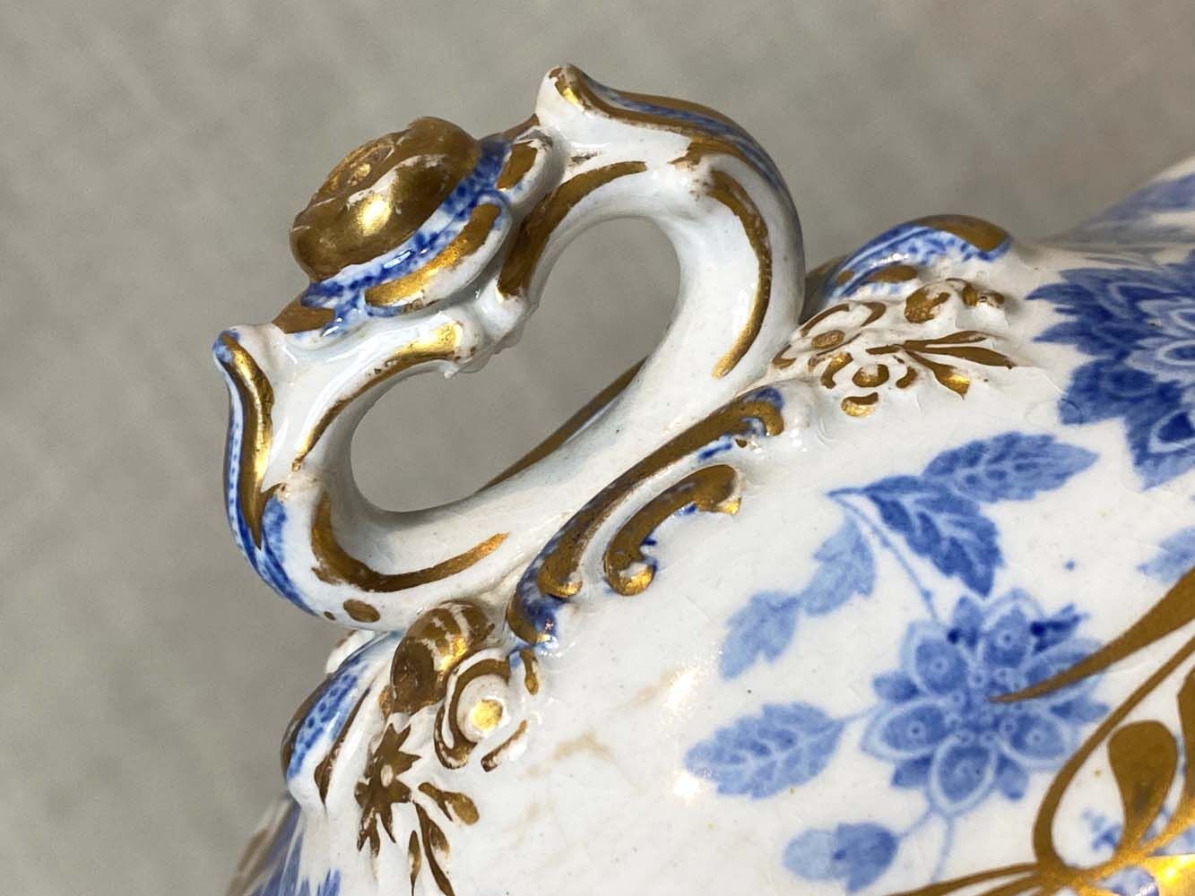 Old sauce boat. Signed Jos Green & Co London. Missing his spoon