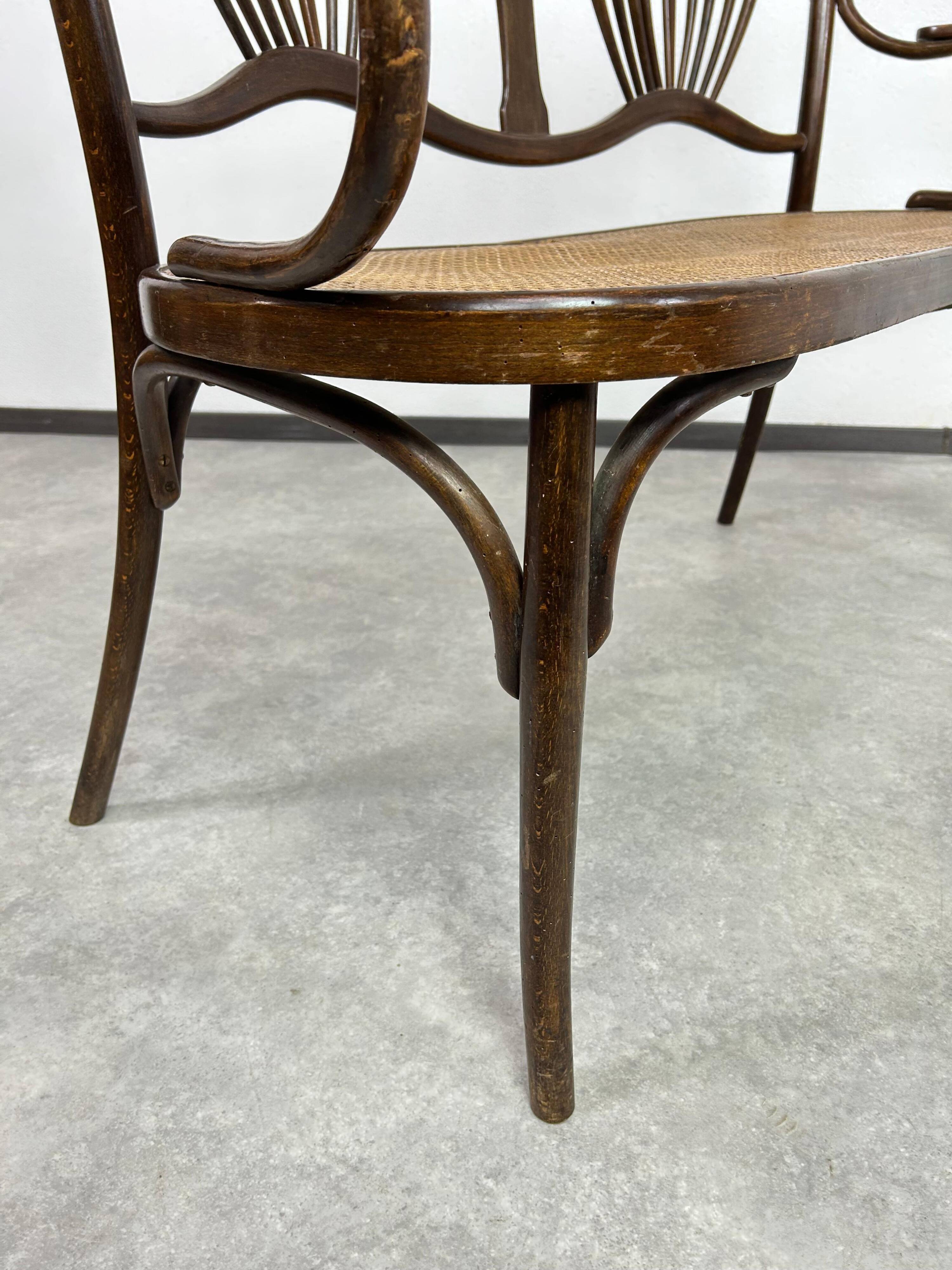 Art Nouveau seating group by Fischel Austria