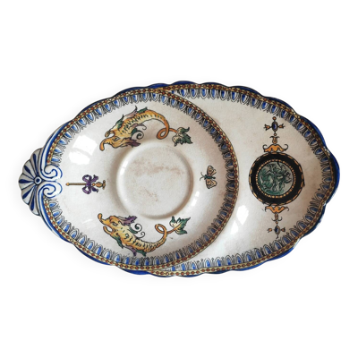 Assiette Gien XIXeme
