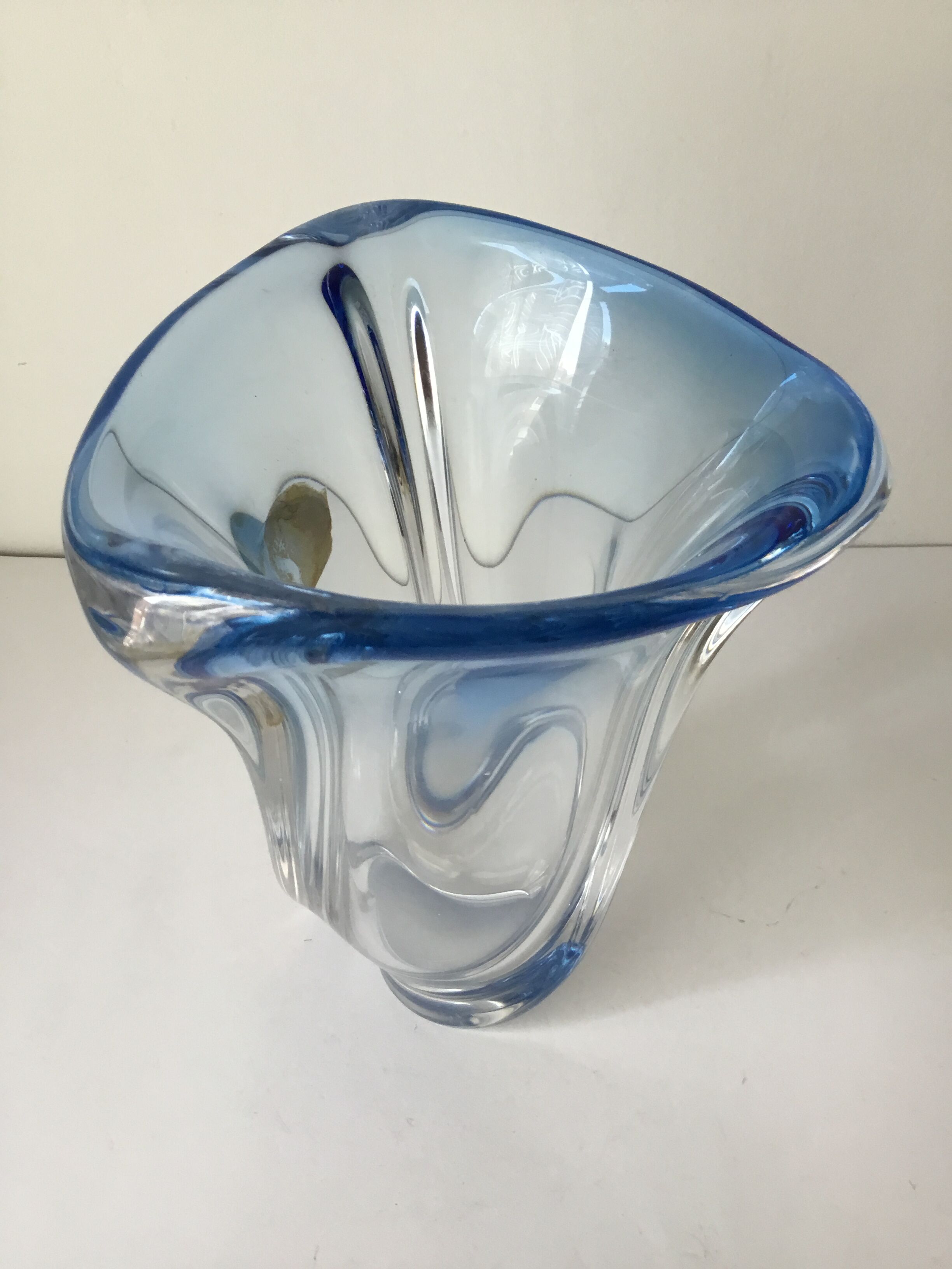 Crystal vase Val St Lambert