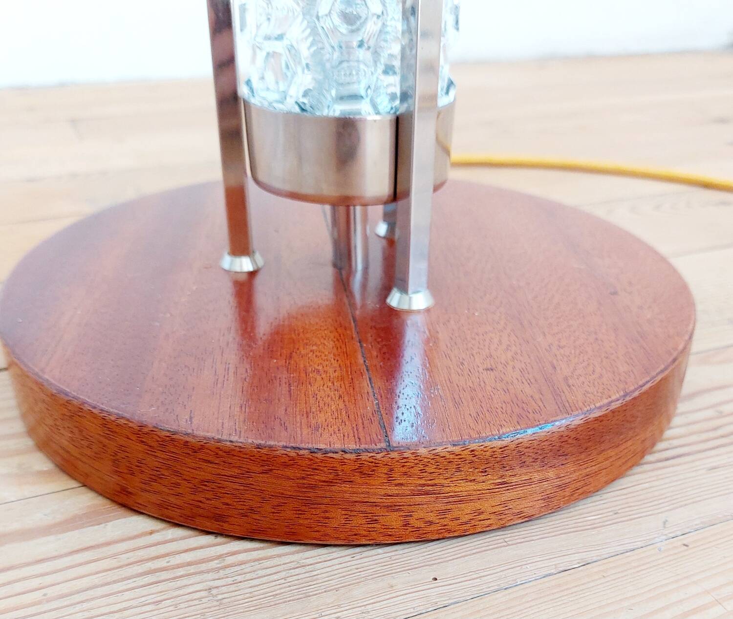 Vintage stainless steel floor lamp