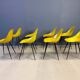 Mid-century fiberglass Coccinelle chairs by Rene Jean Caillette, 1950s - set of 8