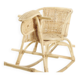 Rattan rocking chair with sheep's head for children SHEEP
