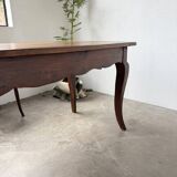 Table de ferme bureau noyer XIXème