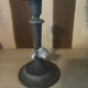 Shabby chic patinated candlestick