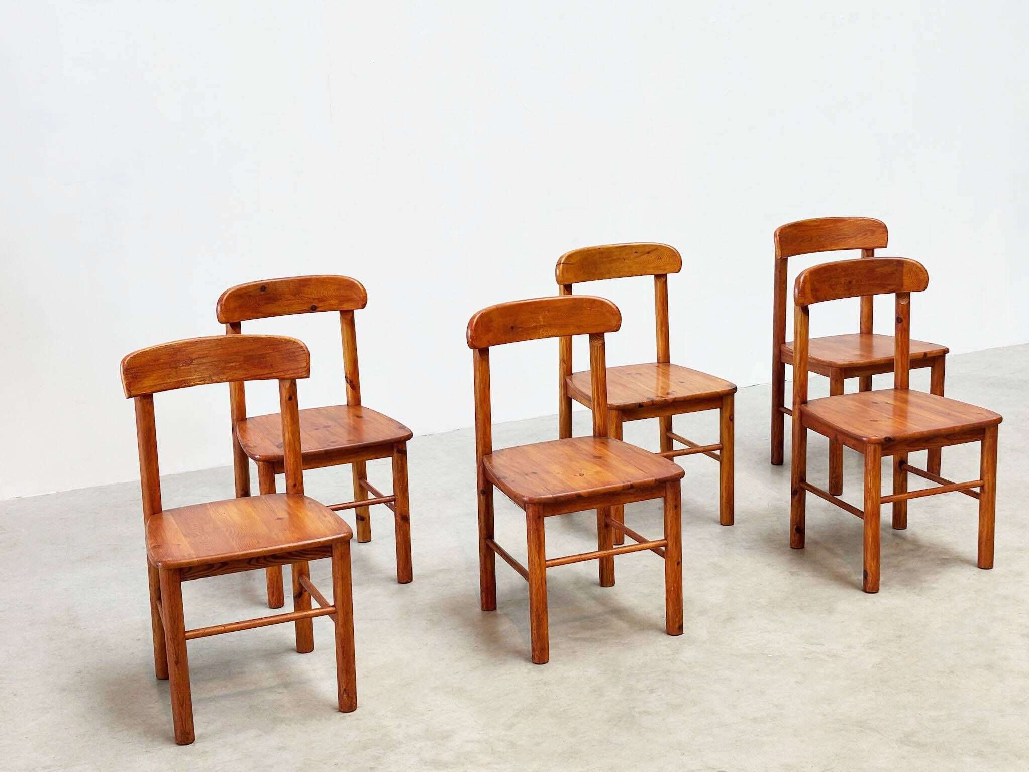 Ensemble de six chaises de salle à manger par Rainer Daumiller