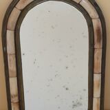 Brass and bone mirror