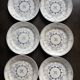 Lot de 6 assiettes à dessert Boch Copenhague