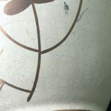 20th century gold painted ceramic art deco vase