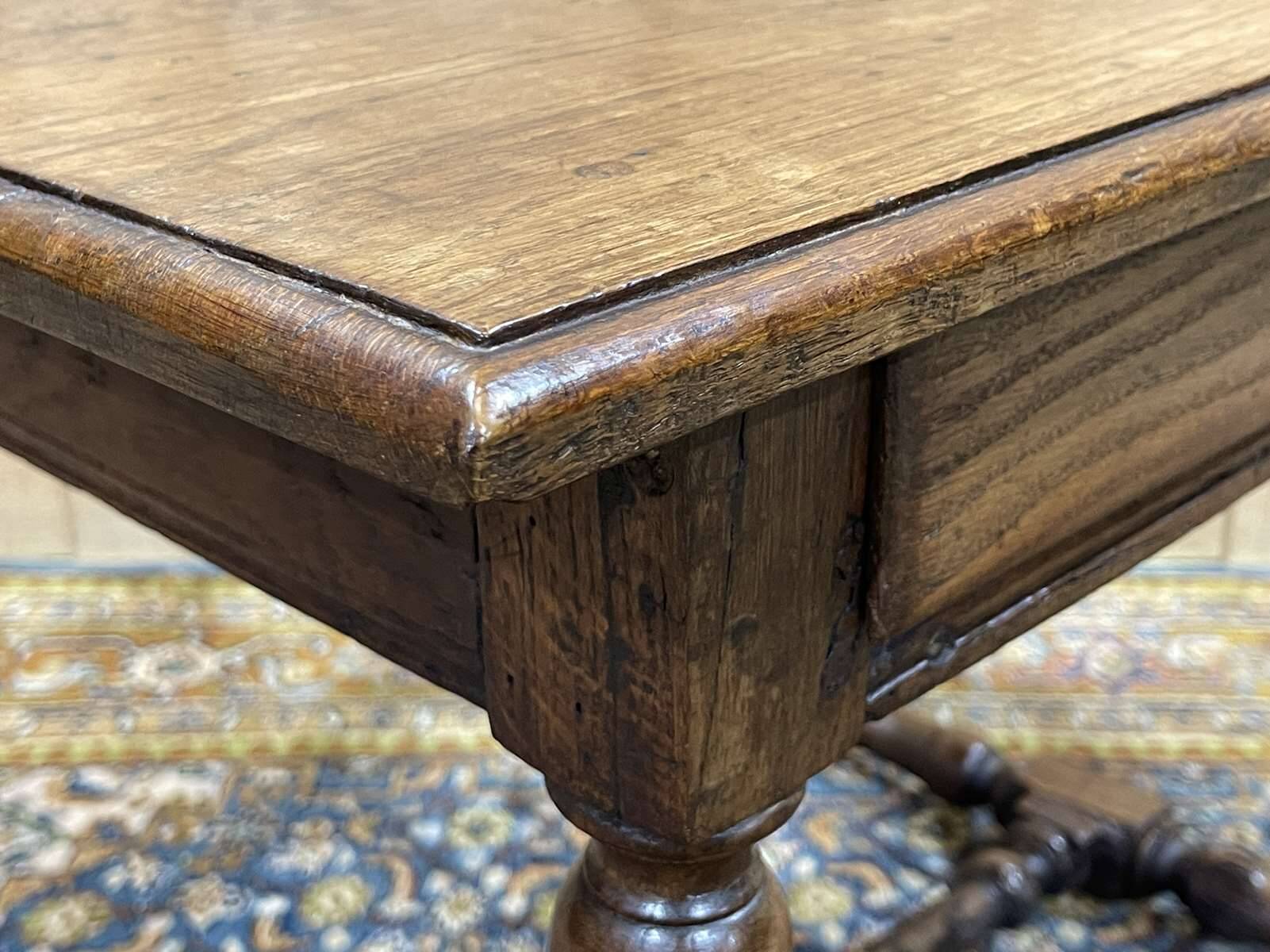 19th century oak side table