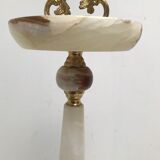 Marble and bronze ashtray