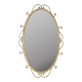 Miroir en métal doré conçu par Pier Luigi Colli, années 1950