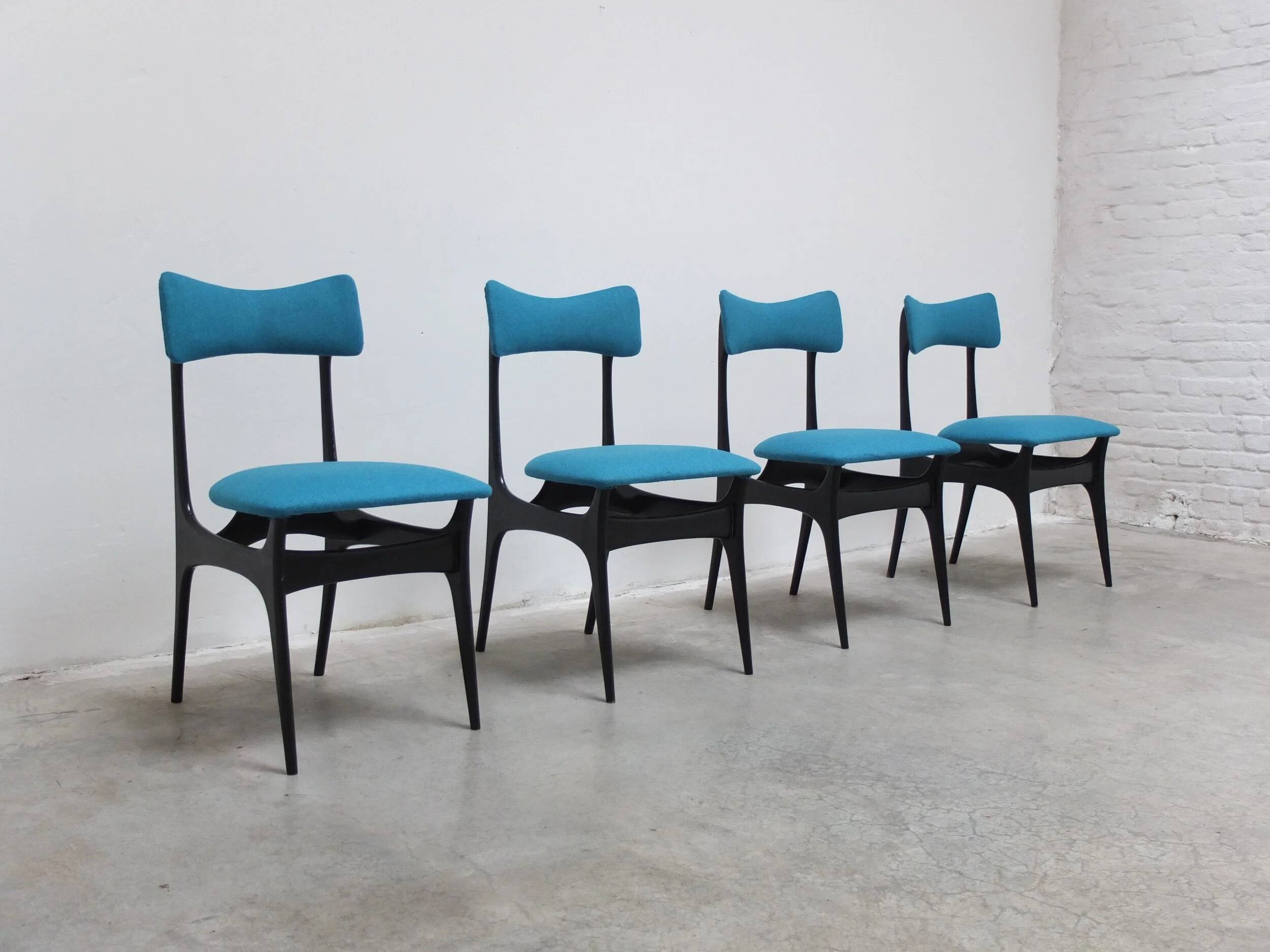 Set of 4 'S3' dining chairs by Alfred Hendrickx for Belform, 1950s