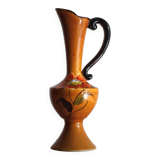 Vase à fleurs Poët-Laval modèle "Isabelle" en céramique orange