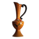 Poët-Laval flower vase, "Isabelle" model, in orange ceramic